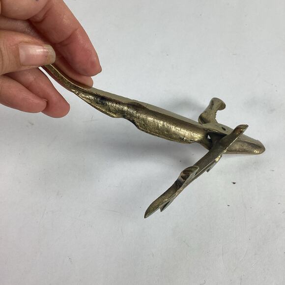 Vintage Solid Brass Alligator Crocodile Nutcracker - Picture 12 of 15